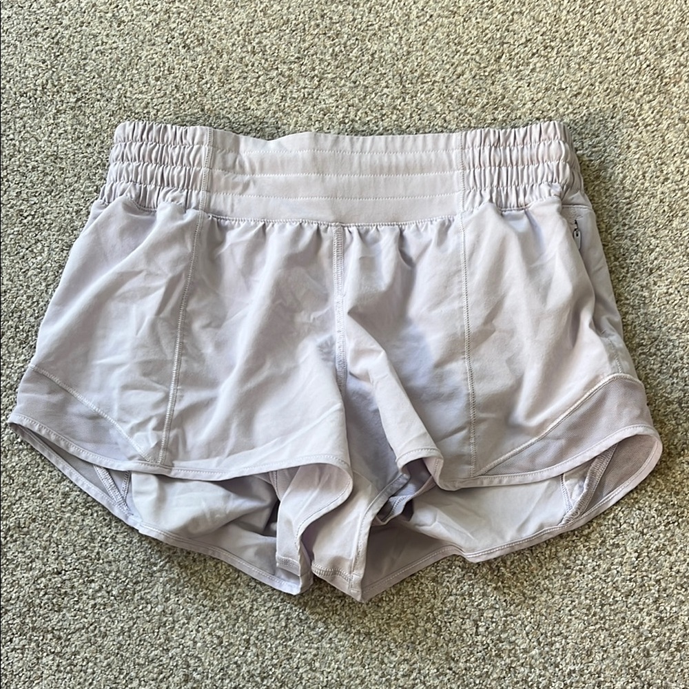 Lululemon light purple Hotty Hot High-rise 2.5”Shorts